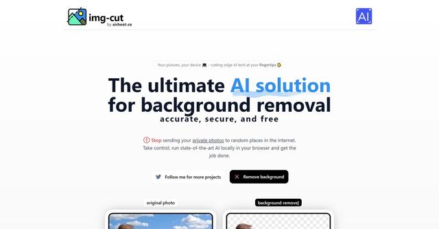 Img-Cut - The ultimate AI solution for background removal