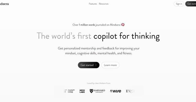 Mindsera - Customized mental health journaling for coaching.