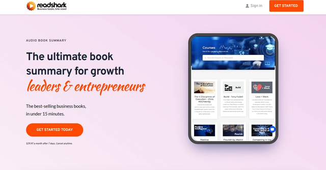 Readshark - Best-selling business books, in under 15 minutes