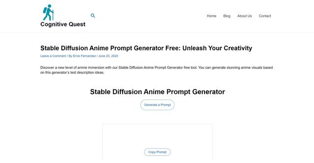 Stable Diffussion Anime Prompter - Unleash Your Creativity