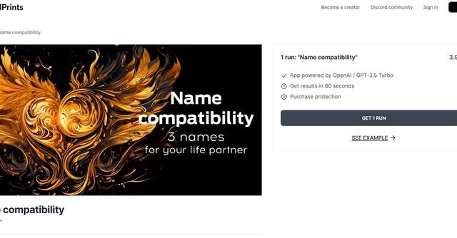Name compatibility - Reveal 3 spouse names fitting various nationalities.
