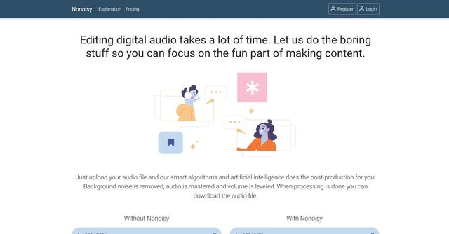 Nonoisy - Streamlining audio post-production editing.