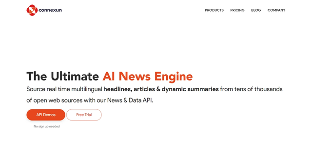 Connexun - Connexun's News and Text Analysis API is an AI-powered tool that offers real-time multilingual news tracking and analysis.