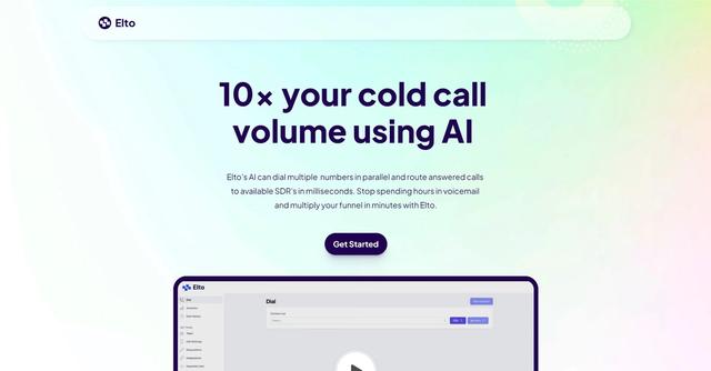 Elto - Elto is a powerful tool designed to revolutionize cold calling processes and enhance the efficiency of the sales funnel.
