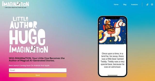 IMAGINaiTION - AI-powered personalised children's stories app