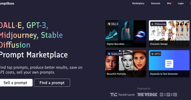 PromptBase - Find top prompts and save on API costs