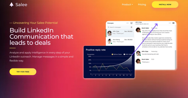 Salee - Streamline LinkedIn sales communication with Salee