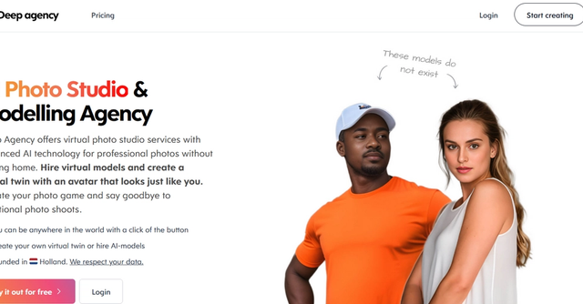 DeepAgency - AI Photo Studio & Modelling Agency