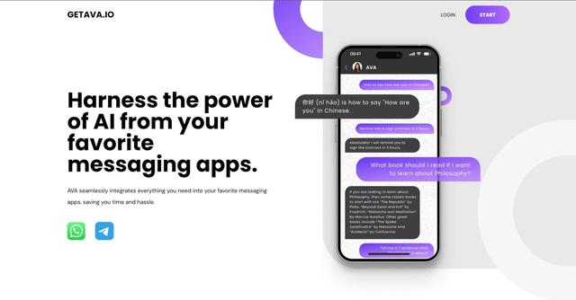 AVA - Smart virtual assistant for rapid Q&A on WhatsApp.