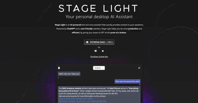 Stagelight - Quick answers for productivity via personal assistant.