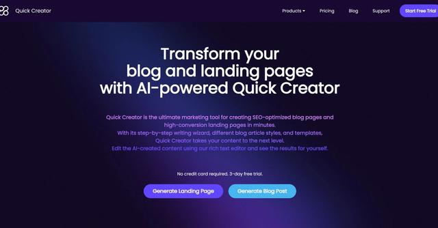 Quick Creator - Transform your blog and landing pages with AI-powered Quick Creator