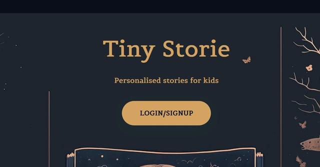 Tiny storie - Personalized audio storytelling for children build using AI