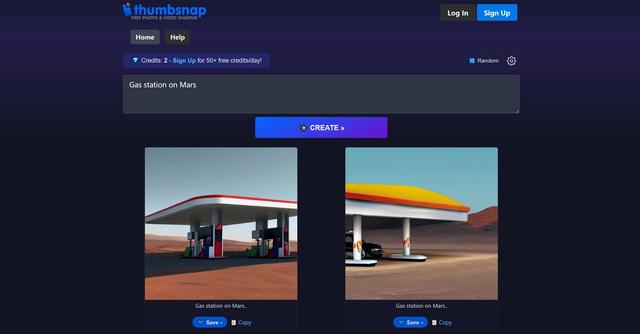 Thumbsnap - Thumbsnap is a free photo and video hosting platform powered by the Stable Diffusion algorithm.