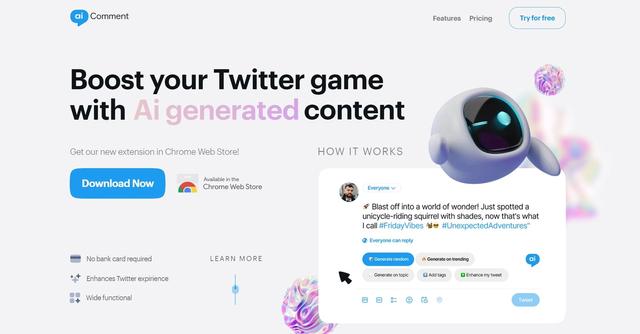 AiComment - Elevate your Twitter presence with content created by AI