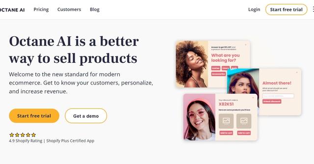 Octane AI - Create engaging experiences, collect customer insights, and personalize the shopping journey.