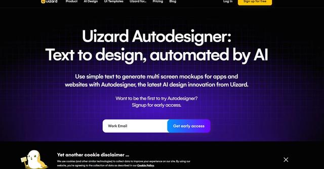 UIzard - Auto-designer for App and Website UI using AI, with photo and text inputs