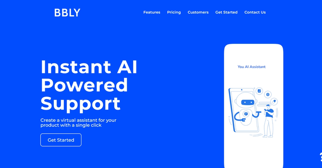 Bubbly - AI-powered support tool for creating virtual assistants to reduce customer ticket volume.