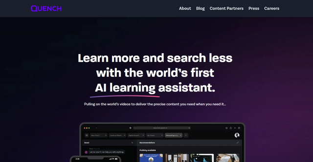 Quench AI - Quench AI is the world’s first AI learning assistant.