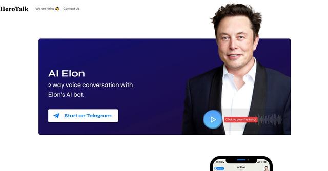 HeroTalk - 2 way voice conversation with Elon’s AI bot.