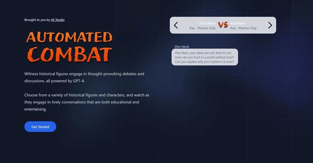 Automated Combat - Witness historical figures engage in thought-provoking debates and discussions, all powered by GPT-4