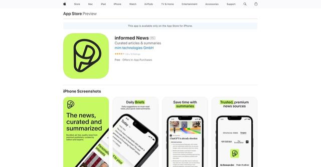 Informed News - Curated articles & summaries
