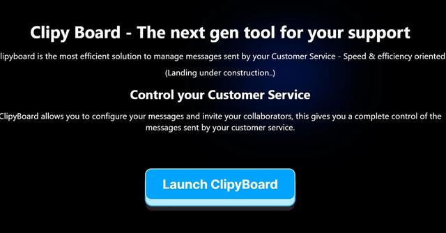 ClipyBoard - Manage messages sent by Customer Service.