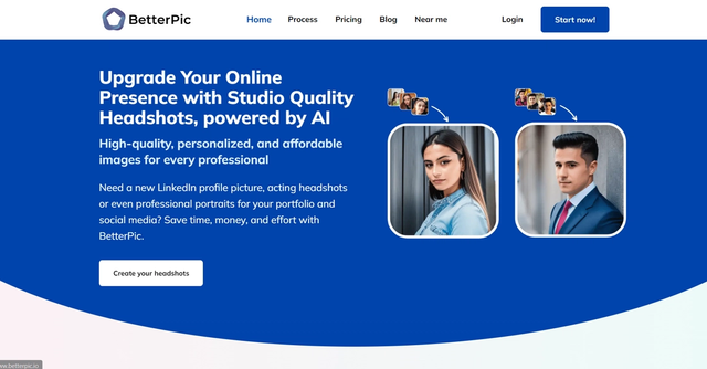 BetterPic - Effortlessly transforms everyday photos into captivating headshots and portraits
