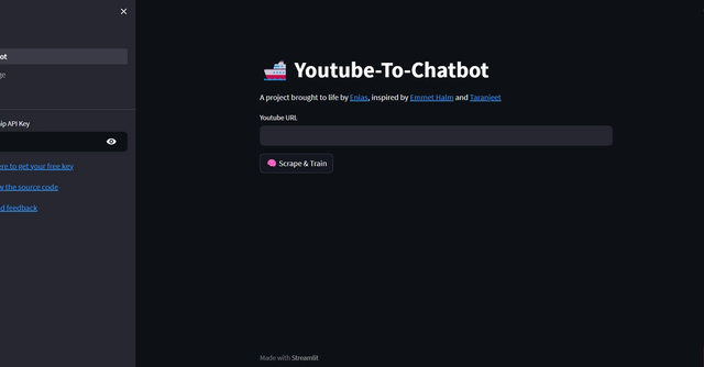 YouTube to Chatbot - Convert video dialogues and captions into text-based conversational agents.