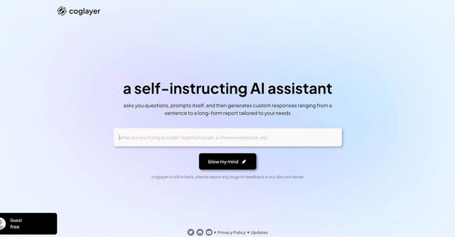 Coglayer - Designed to amplify your thinking process by acting as an extension of your mind.