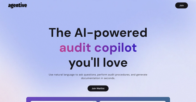 Agentive - Assists auditors by enabling natural language interactions, automating tasks, and generating accurate documentation quickly.