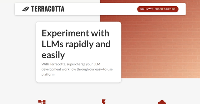 Terracotta - Manage multiple fine-tuned models, evaluate performance using qualitative and quantitative features, securely upload data for fine-tuning.