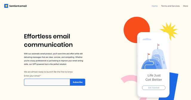 Sentient Email - Employs sophisticated algorithms to generate appropriate and well-written replies, making email communication effortless and efficient.
