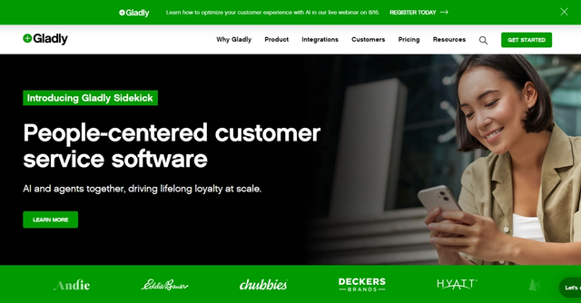 Gladly - Automation platform that revolutionizes customer service by enabling personalized self-service