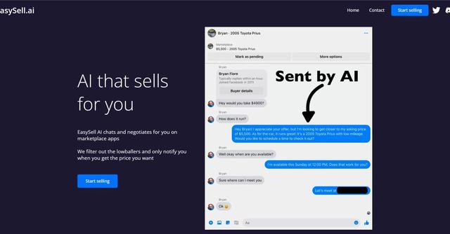 Easy Sell AI - Handles negotiations, filters out lowball offers, and maximizes your profits.