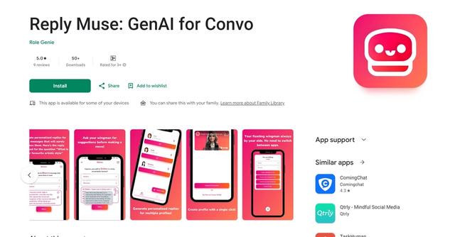Reply Muse: GenAI for Convo - Wingman for users navigating dating platforms like Tinder