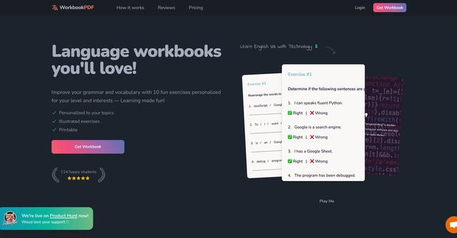 WorkbookPDF - Elevate Your Language Skills with WorkbookPDF - Your Personalized Language Learning Companion!