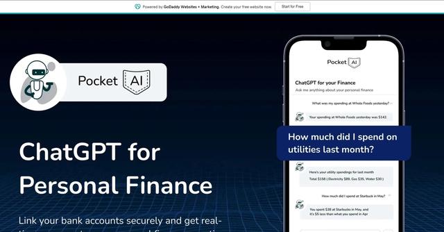 Pocket AI - Personal finance chatbot that provides real-time financial insights and answers