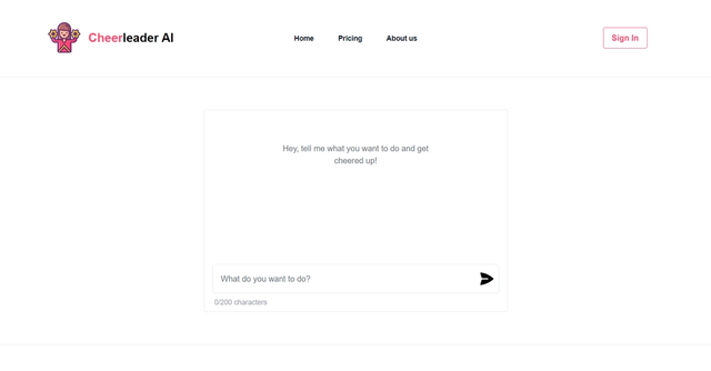 Cheerleader AI - Offers users a personalized cheerleading experience, delivering motivational messages to uplift their spirits and enhance their mindset.
