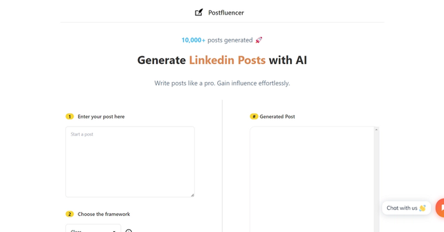 Postfluencer - Automatically generate engaging LinkedIn posts