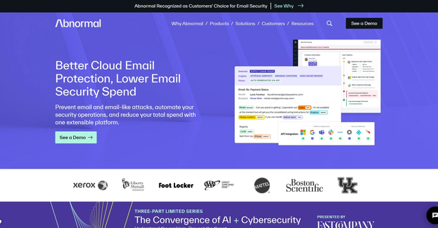 Abnormal Security - Advanced email protection to prevent credential phishing, business email compromise, account takeover, and more.