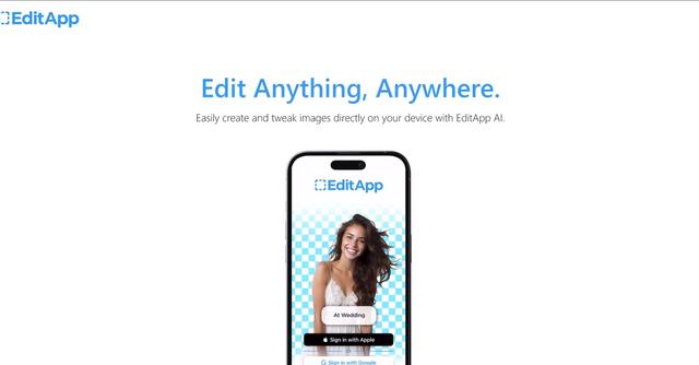 EditApp AI - Transforms ordinary photos into extraordinary visual stories using the power of AI.