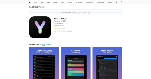 Yaki Chat - Powerful and intelligent conversations powered by OpenAI's GPT technology.