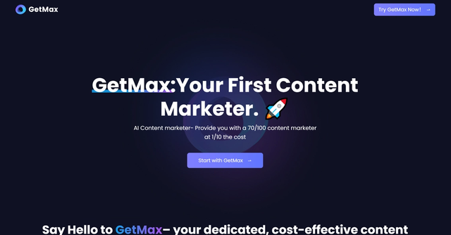 GetMax - Content marketing tool that assists users in generating content ideas, managing content calendars, auto-publishing, and optimizing posts.