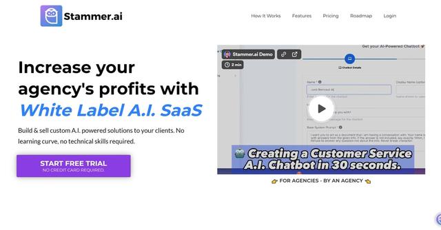 Stammer - Empowers agencies to create and offer customized AI-powered solutions to their clients.