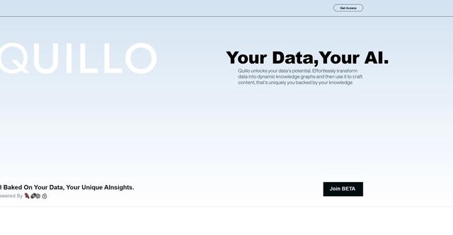 QuillO - Transforms data into dynamic knowledge graphs, helping users unlock the potential of their information.