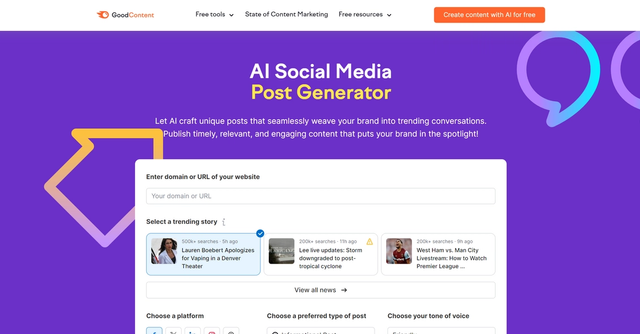 AI Social Media Post Generator | SEMRUSH - Publish timely content that grabs attention and elevates your brand's visibility.
