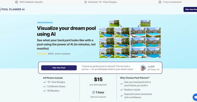 Pool Planner AI - Visualize Your Dream Pool Design