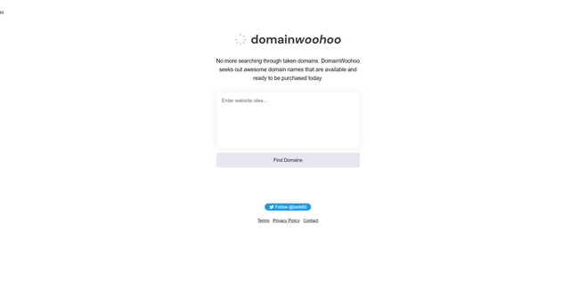 DomainWoohoo - Simplifies the process of finding available and attractive domain names.