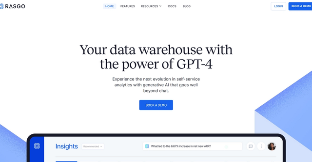 Rasgo - Your Self-Service AI Analytics Revolution