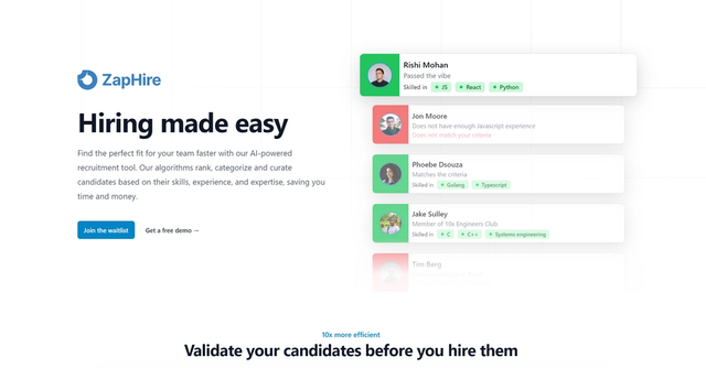 ZapHire - AI-Powered Recruitment for Data-Driven Hiring